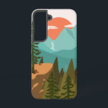 Pine Forest, Mountains, and Sunrise Samsung Galaxy S22 Case<br><div class="desc">This Pine Forest,  Mountains,  and Sunrise Samsung Galaxy S22 Case is great for your new vintage landscape theme electronic collection. Also perfect for gifts for nature lovers,  Hiking Lovers,  and traveler.</div>