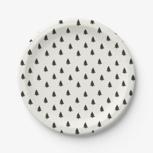 Pine Forest Paper Plate