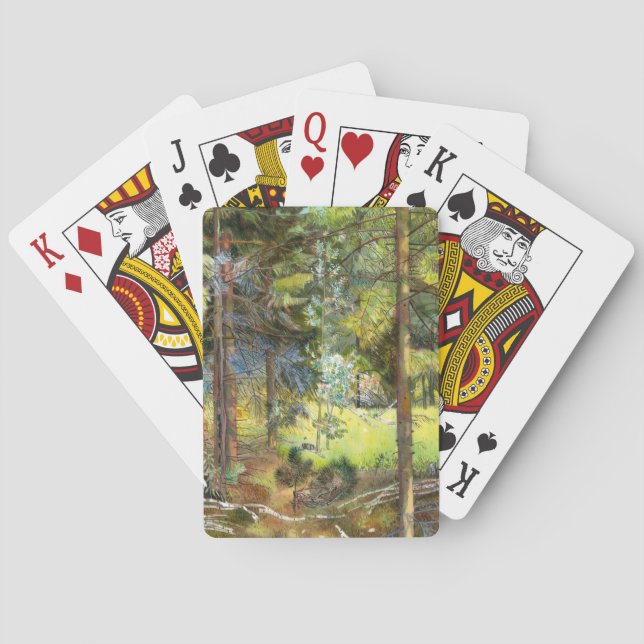 Pine forest poker cards (Back)