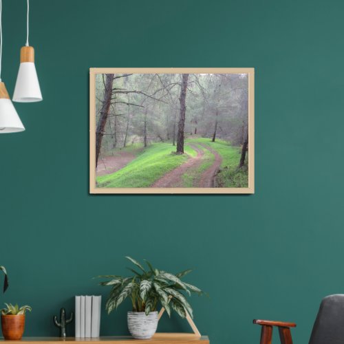 Pine Forest Road Framed Art