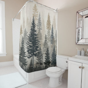 Pine Forest Shower Curtain