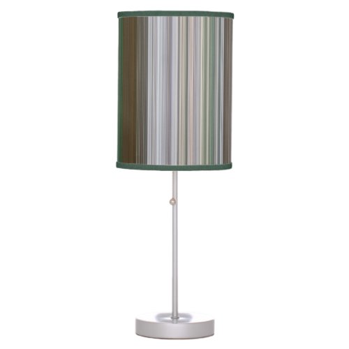 Pine Forest Stripes Table Lamp