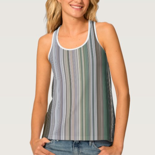 Pine Forest Stripes Tank Top