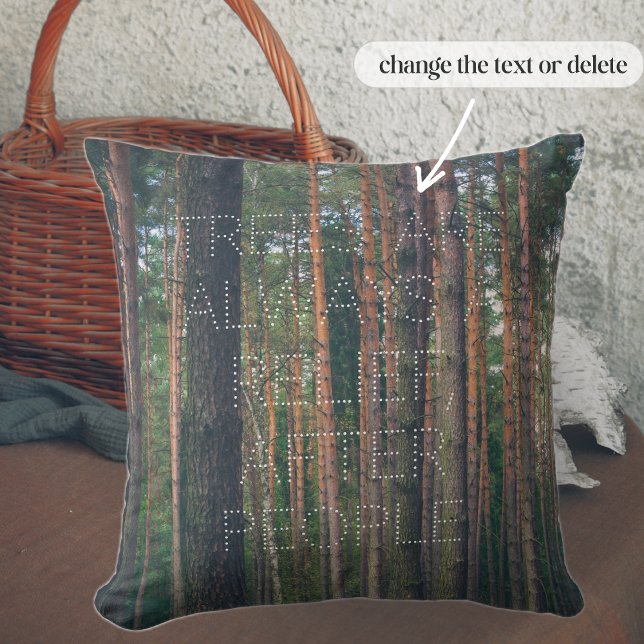 Pine forest  throw pillow (Creator Uploaded)