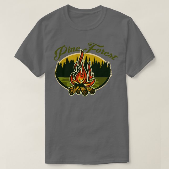 Pine forest Triblend T-Shirt (Design Front)