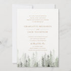 Pine Forest Wedding Invitation | Zazzle