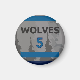 Pine forest with anthony edwards number magnet