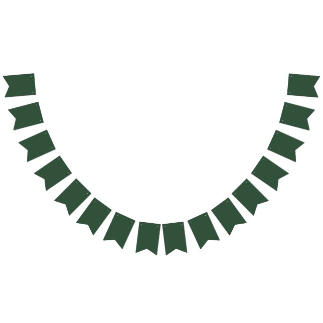 Pine Green Bunting Flags (All)