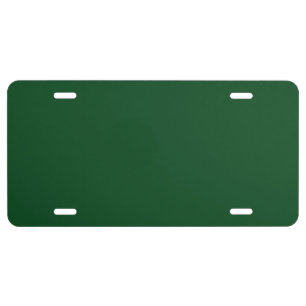 Pine Green License Plate