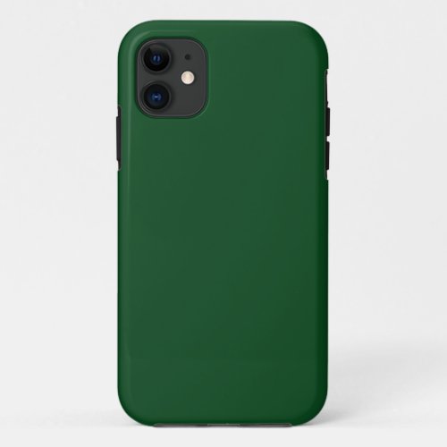Pine Green  solid color  iPhone 11 Case