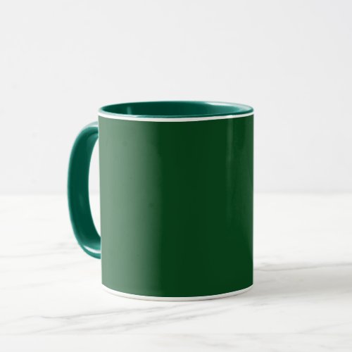 Pine Green  solid color  Mug