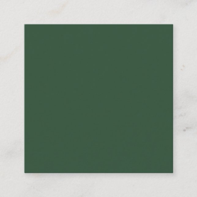 Pine Green Square Business Card (Front)