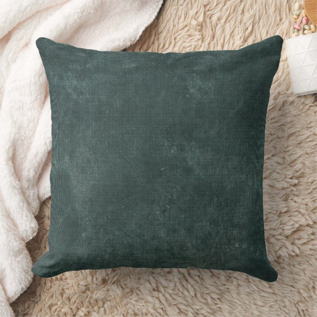 Pine Green Throw Pillow (Blanket)