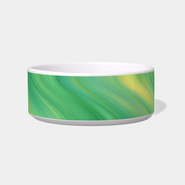 Pine Green Wavy Texture Bowl (Front)