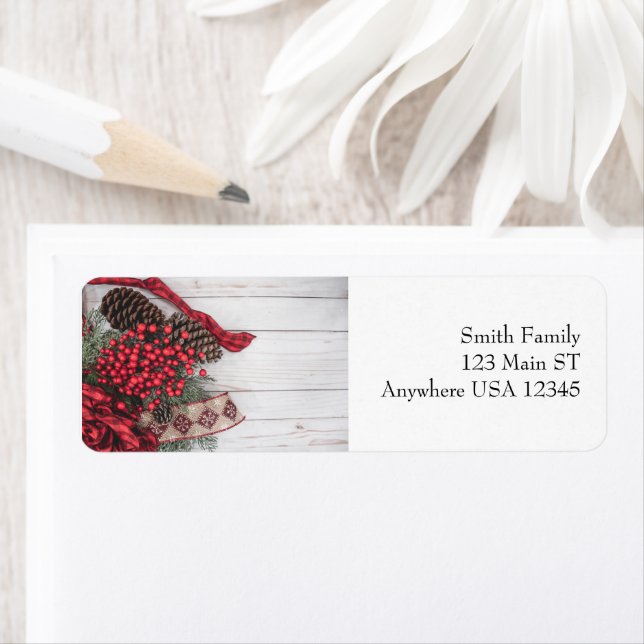Pine & Holly Collection Label (Insitu)