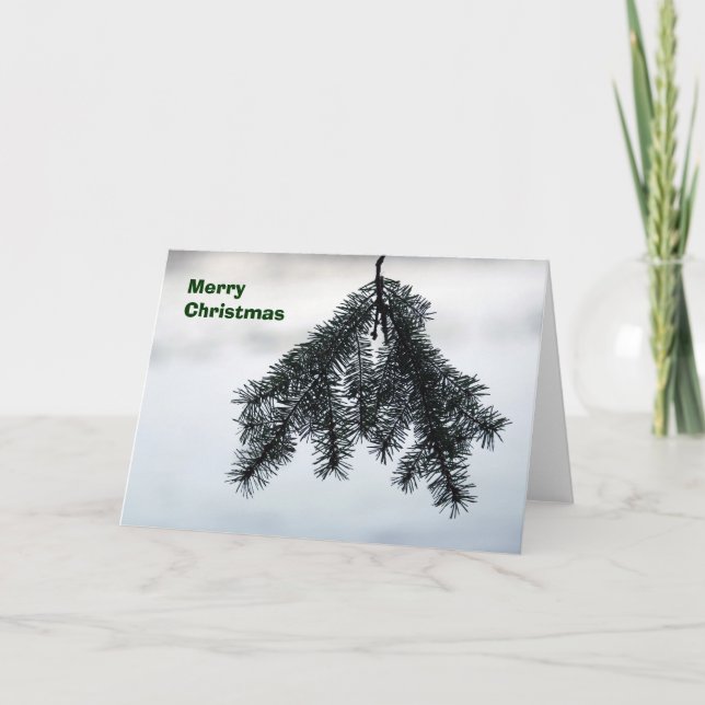 Pine-in-snow card (Front)