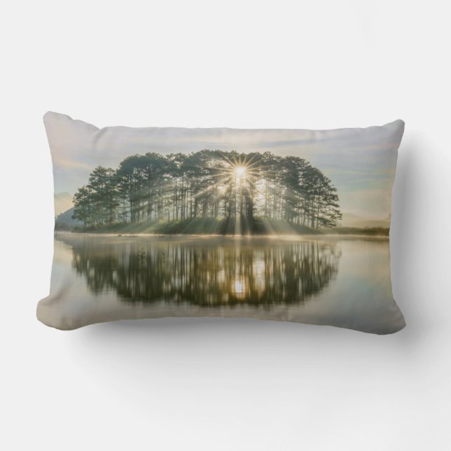 Pine Island Sunray Lumbar Pillow (Front)