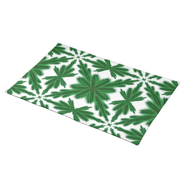 Pine Mandala Cloth Placemat (On Table)