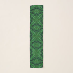 Pine Mandala Forest Chiffon Scarf (5 Sizes)
