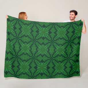 Pine Mandala Forest Fleece Blanket (3 Sizes)