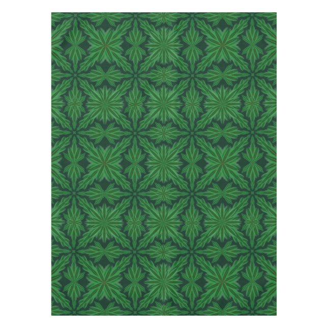 Pine Mandala Forest Tablecloth (3 Sizes) (Front)