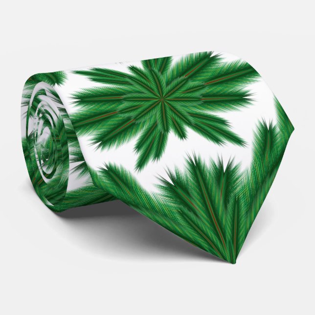 Pine Mandala Neck Tie (Rolled)