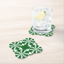 Pine Mandala Paper Coasters