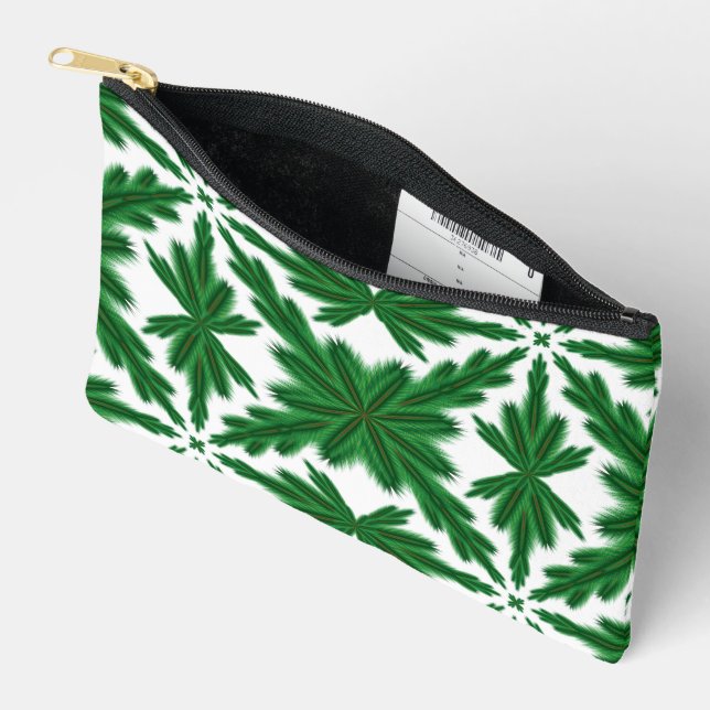Pine Mandala Small Pouch (Open)