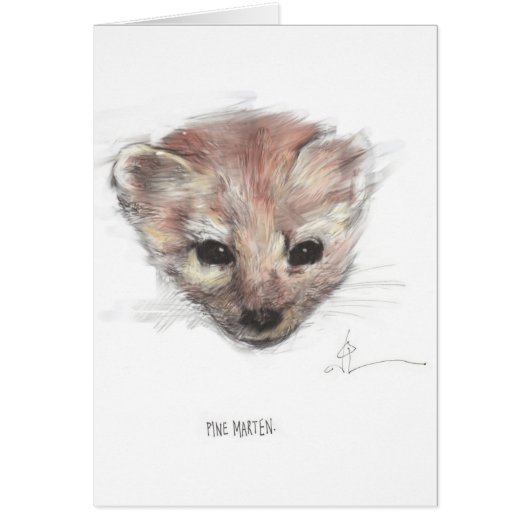Pine Marten Card (Front)