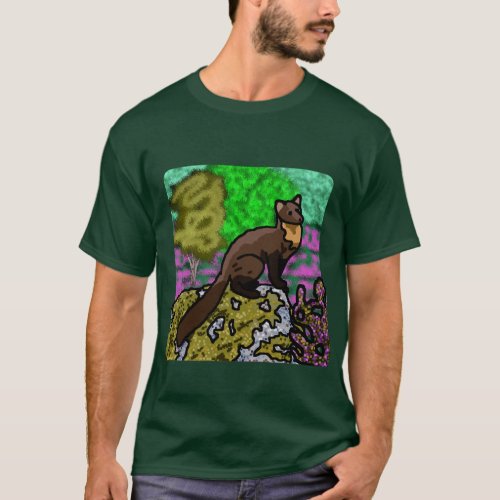 Pine Marten in Heather T_Shirt