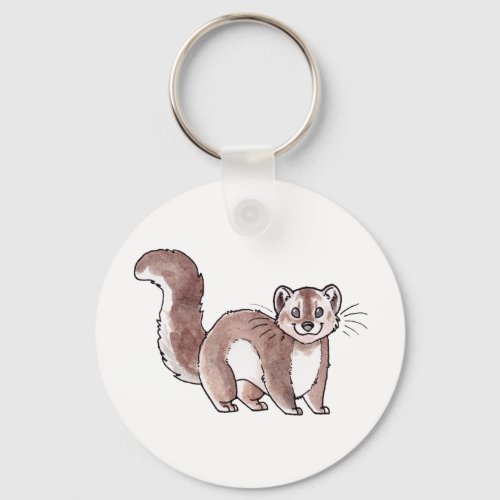 Pine Marten Keychain