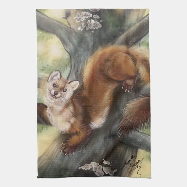 Pine Martin Kitchen Towel (Vertical)