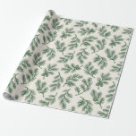 Pine Needle Lane - Botanical Pinecone Print Wrapping Paper