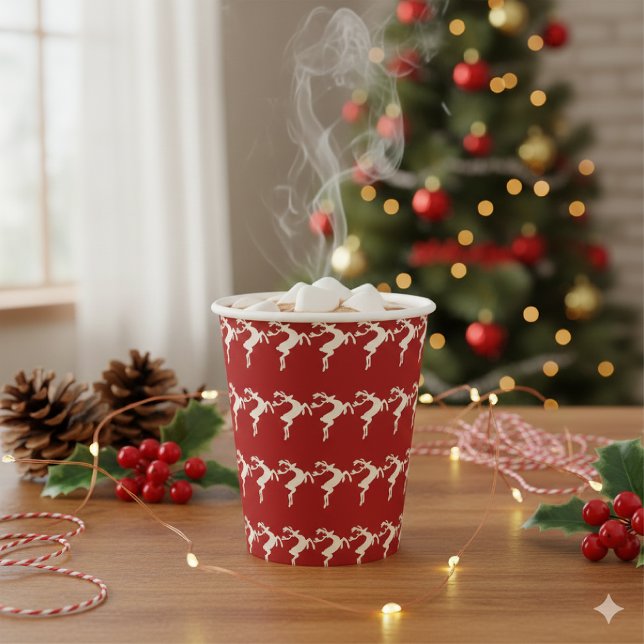 Pine Needle Lane - Rustic Gallop Pattern Paper Cups (Creator Uploaded)