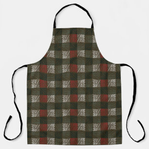 Pine Needle Plaid Apron