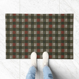 Pine Needle Plaid Doormat