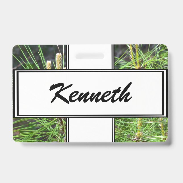 Pine Needles by Kenneth Yoncich Badge (Front)