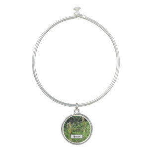 Pine Needles by Kenneth Yoncich Bangle Bracelet