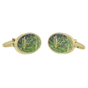 Pine Needles by Kenneth Yoncich Cufflinks