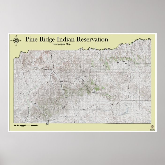 Pine Ridge Reservation Topography Map Poster Zazzle Com   Pine Ridge Reservation Topography Map Poster Ra27682bf853f49019829c6a86a070314 Wfz 8byvr 704 