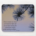 Pine Shadows 5 Artwork by Janz Poetry Mouse Pad