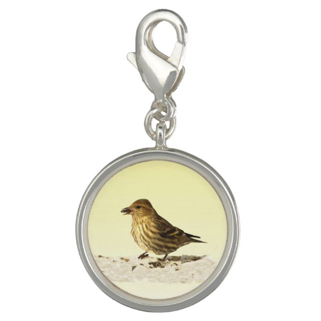 Pine Siskin Charm (Front)