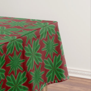 Pine Snowflakes Garnet Tablecloth (3 Sizes)
