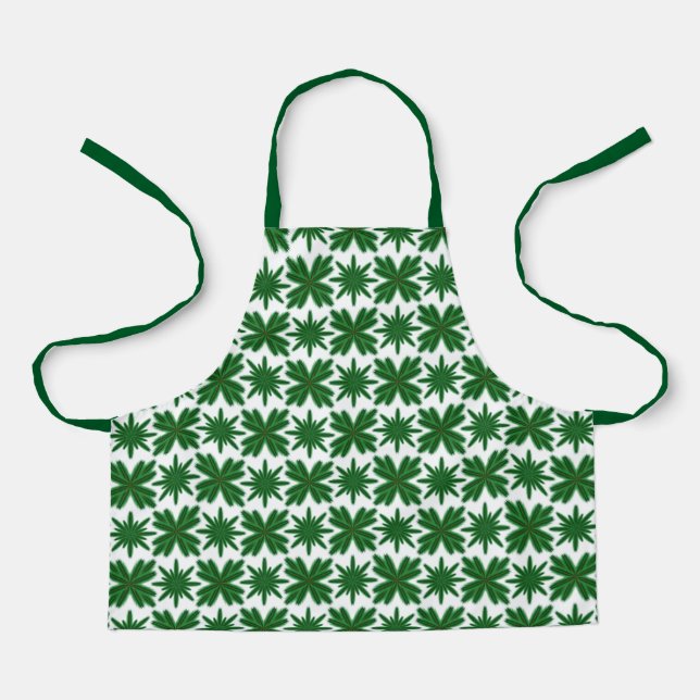 Pine Snowflakes Small Apron (Front)