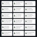 Pine Tree 18 Wedding Guest Recipient Name Address Sticker<br><div class="desc">Mountain Pine Tree 18 Wedding Guest Recipient Name Address Shipping Labels</div>