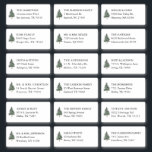 Pine Tree 18 Wedding Guest Recipient Name Address Sticker<br><div class="desc">Mountain Pine Tree 18 Wedding Guest Recipient Name Address Shipping Labels</div>