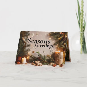 Pine Tree 5 Image Holiday Card