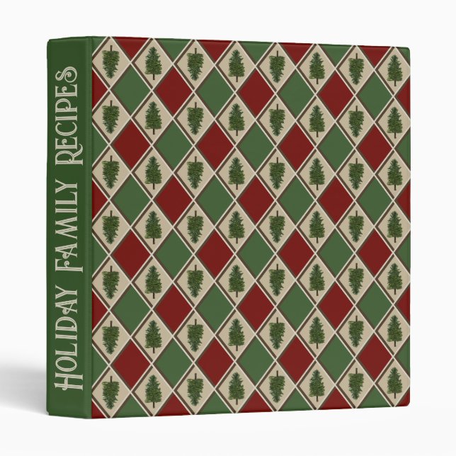 Pine Tree and Harlequin Binder (Front/Spine)