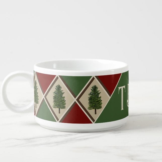 Pine Tree and Harlequin Bowl (Right)