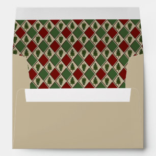 Pine Tree and Harlequin Envelope